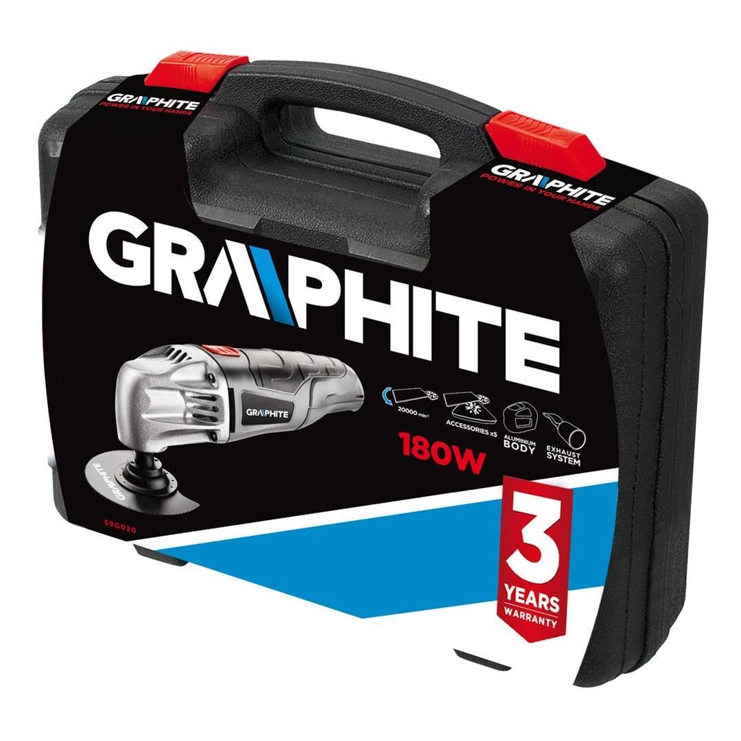 Multifunctional cu vibratii 180 W cu accesorii, GRAPHITE